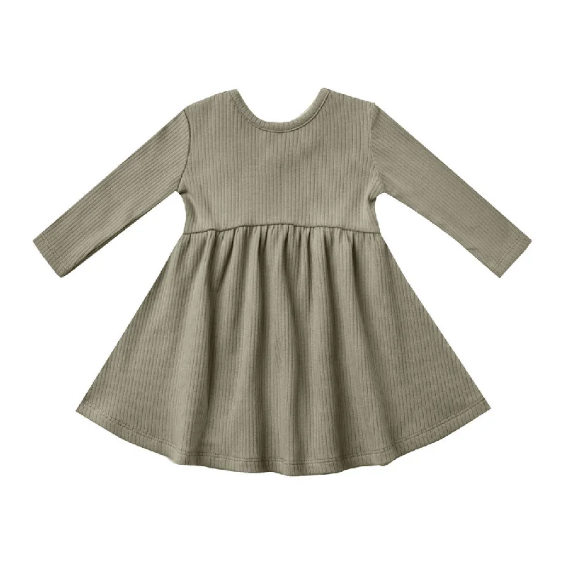 - Winter warm clothes for short-haired dogsQuincy Mae Ribbed Long Sleeve Dress | Fern