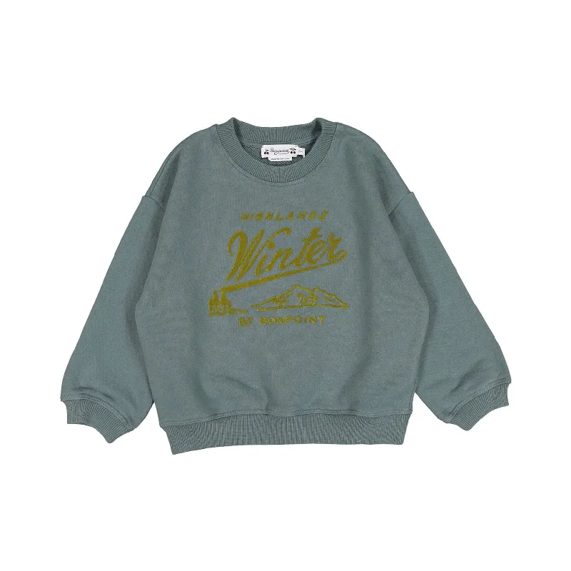 - Air box TSA certified check-inBonpoint Green-Grey Winter Tonino Sweatshirt