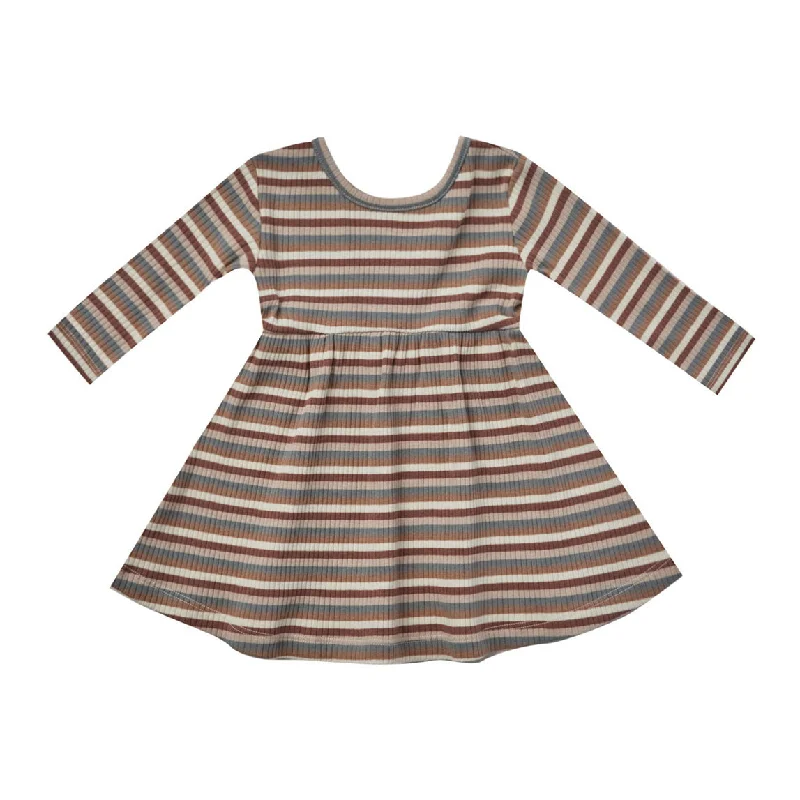 - Summer pet ice matQuincy Mae Ribbed Long Sleeve Dress | Autumn Stripe