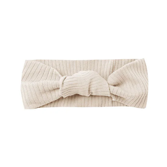 - Foldable and portable cat bagQuincy Mae Ribbed Knotted Headband | Natural